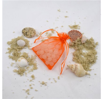 Saco organza Pumpkin Orange 7x9cm
