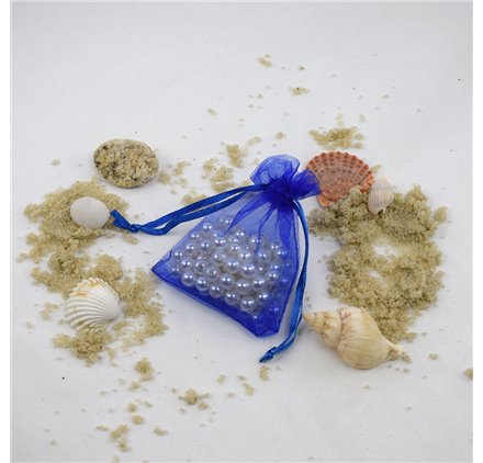 Saco 7x9cm organza Deepspace Blue