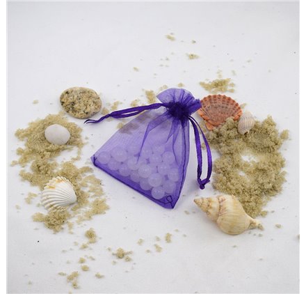 Saco 7x9cm organza Indigo Purple