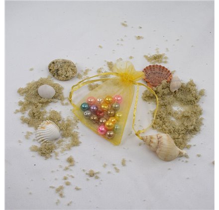 Sachets organza Sun Yellow 7x9cm