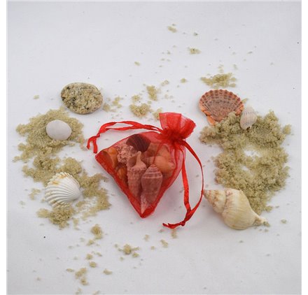 Saco 7x9cm organza Infinite Red