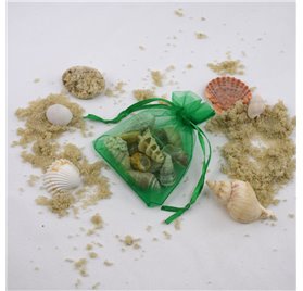 Bolsa organza Amazon Green 7x9cm
