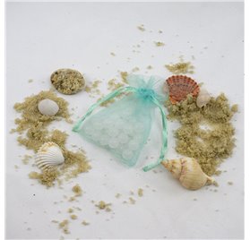 Saco 10x14cm organza Emerald Green