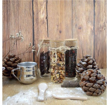 Frasco especiarias com tampa cortiça 150ml