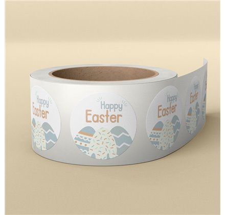 Etichette di Pasqua Day Easter Elegance 40x40mm