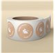 Ostertagetiketten Fluffy Tails - 50x40mm