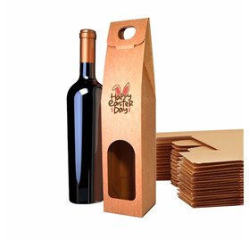 Boite pour 1 bouteille Kraft EasterParade