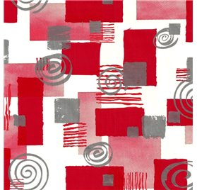 Papel de Embrulho 70cm Abstract Rouge Canvas