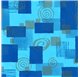 Papel de Embrulho 70cm Azure Abstract
