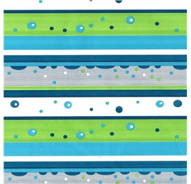 Papel de Embrulho 70cm Oceanic Stripes and Dots