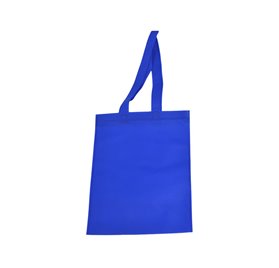 Large blue handle TNT bag 35x25cm