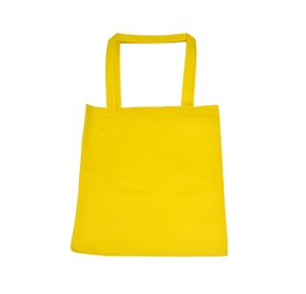 Sac TNT avec grande anse jaune 40x35cm