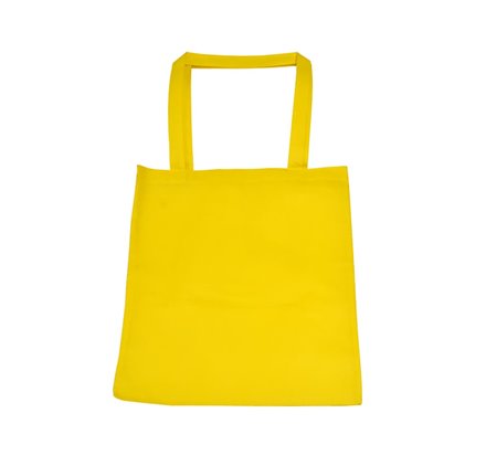 TNT bag with large yellow handle 40x35cm