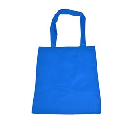 TNT-Tasche mit großem blauem Griff 40x35cm