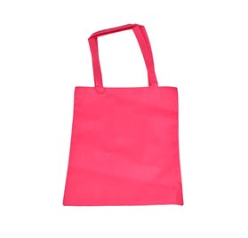 TNT-Tasche mit großem rosa Griff 40x35cm