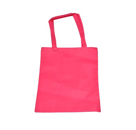 Large handle TNT bag pink 40x35cm