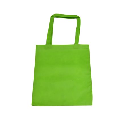Large green handle TNT bag 40x35cm