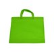 TNT bag with small green handle 35x40cm