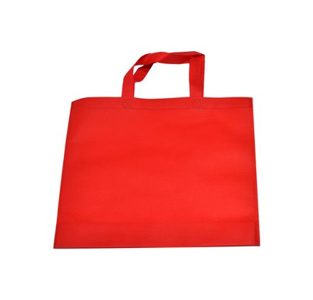 Red small handle TNT bag 35x40cm