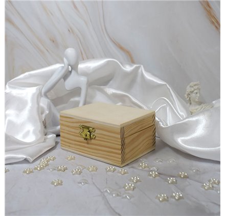 Caixinha de madeira Rebelde Royal Treasure 93x73x46mm
