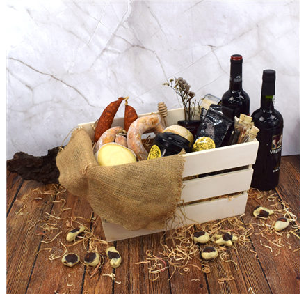 Panier en bois Rebelde Feast Box 350x240x200mm