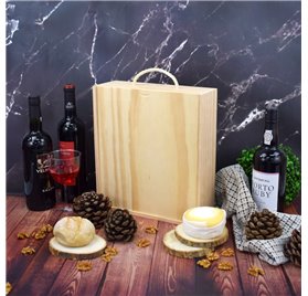 Caixa de madeira para 3 garrafas Rebelde PrimeWood