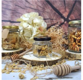 Frasco de vidro Hexagonal 60ml