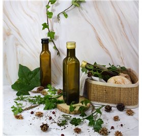 250 ml-es üveg üveg sötét orchidea