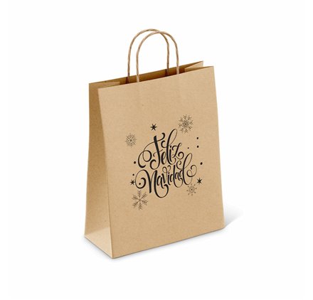Sacos de Papel 320x120x420mm Feliz Navidad