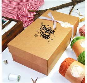 Scatola di Cartone Gourmet L 350x190x105mm Joyeux Noel