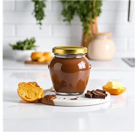 Frasco de vidro Orcio Heritage 100ml com tampa dourada Frasco de vidro Orcio Heritage 100ml com tampa dourada