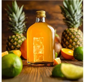 Bottiglia Quimera 200 ml con Coperchio Dorato