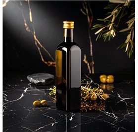 Botella de vidrio Orquidea Oscura 500ml