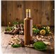 Bouteille en verre Lotus 750ml 75cl avec Couvercle Doré