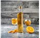 Bouteille en verre Lotus 750ml 75cl avec Couvercle Doré