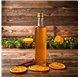 Bouteille en verre Lotus 750ml 75cl avec Couvercle Doré