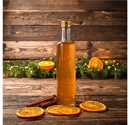 Lotus Glass Bottle 750ml 75cl with golden lid