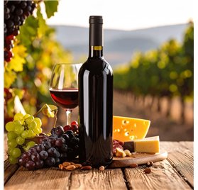 Bouteille en verre Classic Foncée 750ml avec bouchon en liège