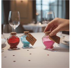 Bouteille en verre Nefertiti 70ml avec bouchon en liège