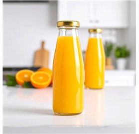 Smoothie Bottle 500ml 50cl with Gold Cap