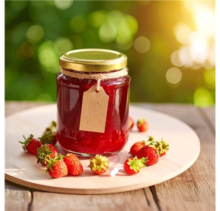 Słoik szklany Europa 212ml z Złotą Pokrywką