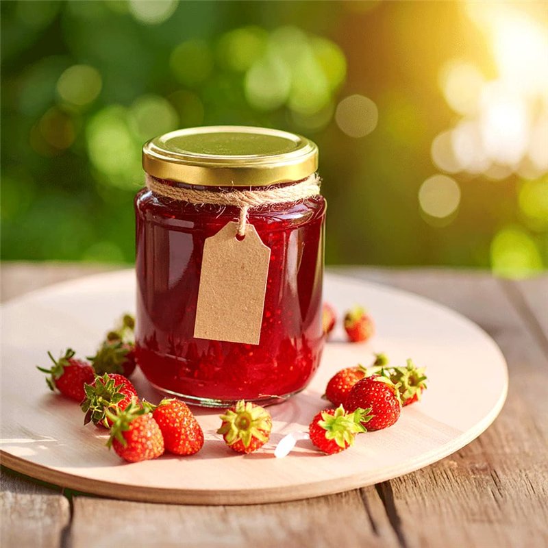 Słoik szklany Europa 212ml z Złotą Pokrywką