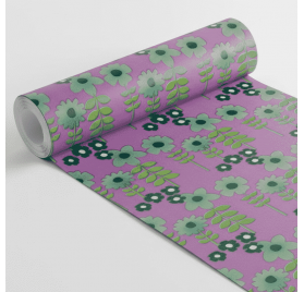 Papel de embrulho jardim de flores lilaz