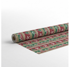 Wrapping Paper Christmas Stripes 62cm x 90m