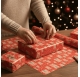 Christmas Wrapping Paper Shiny Tree 62cmx90m