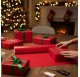 Eco-Geschenkpapier glatt rot