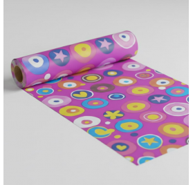 Papel de embrulho infantil sorriso menina