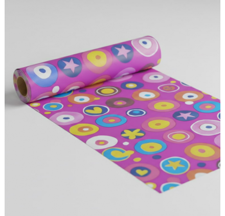 Papel de embrulho infantil sorriso menina