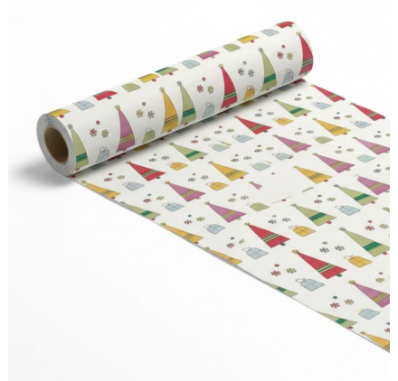 Papel de Embrulho 70cm Crimson Snowflake