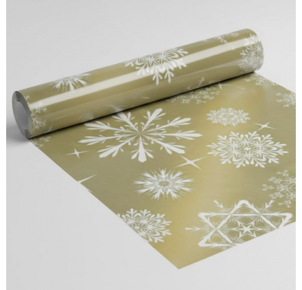 Papel de Embrulho 70cm Olive Frost